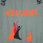 This banner was made to coincide with the arrival of a new Minister.